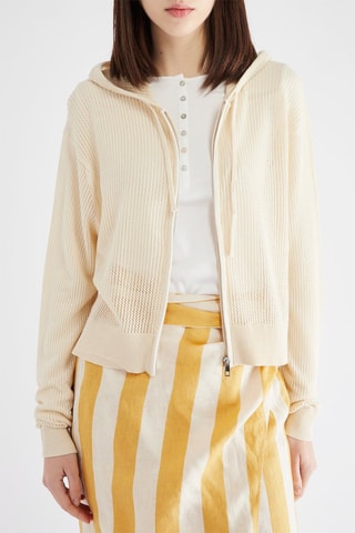 Gilet à capuche - Beige