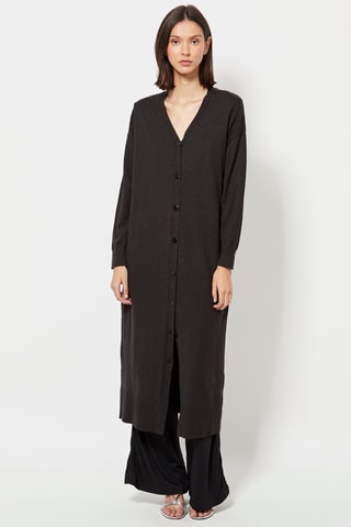 Gilet long - Noir