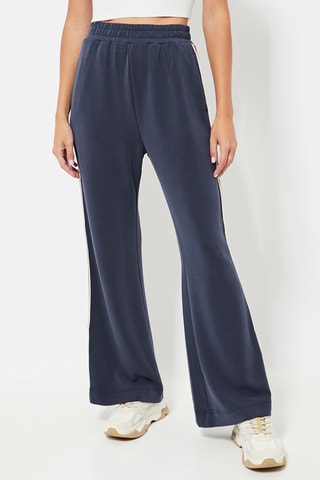 Pantalon flare relaxed - Bleu marine