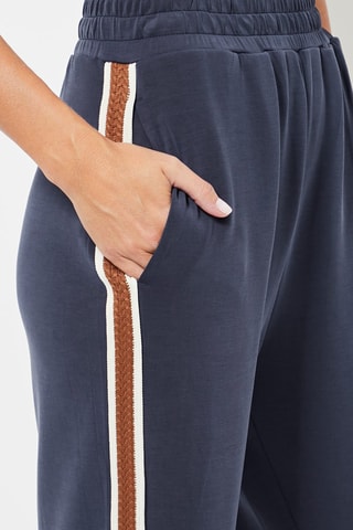 Pantalon flare relaxed - Bleu marine