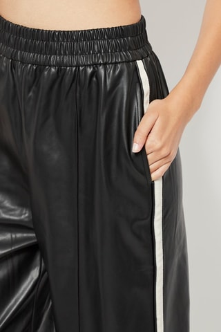 Pantalon droit taille haute - Noir