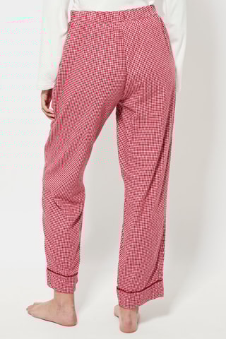 Pantalon de pyjama taille haute - Rouge