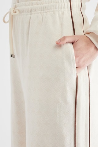 Jogging taille haute - Ecru