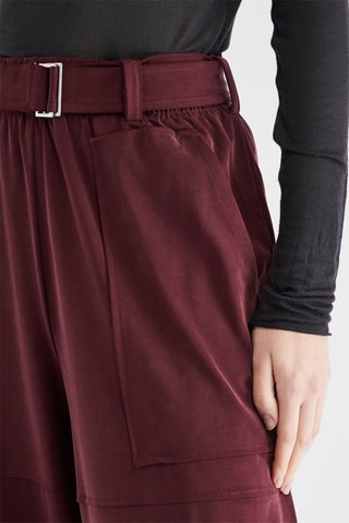 Pantalon wide legs - Bordeaux