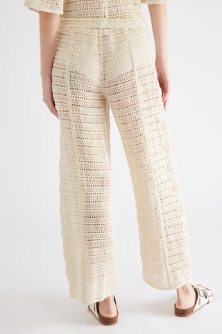 Pantalon taille haute - Ecru