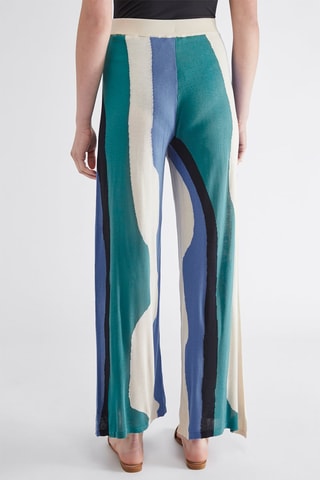 Pantalon taille haute - Blanc et noir
