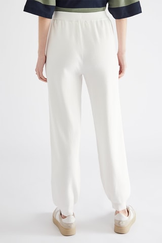 Jogging taille haute - Blanc
