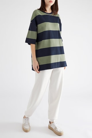 Jogging taille haute - Blanc