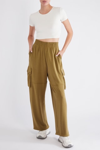 Pantalon cargo - Vert olive