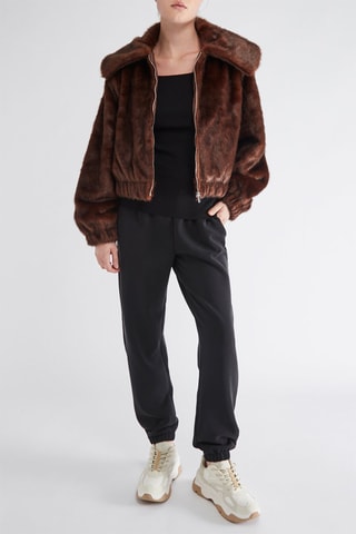Pantalon regular - Noir