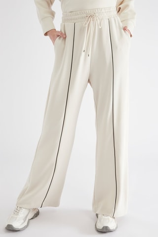 Pantalon flare taille haute - Ecru