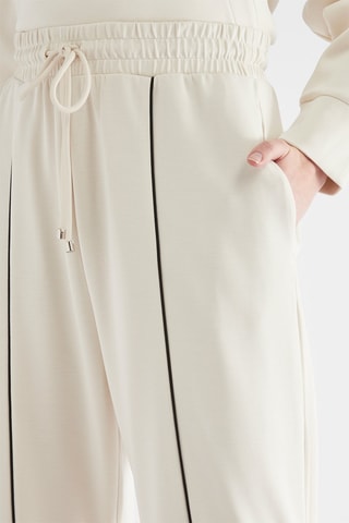 Pantalon flare taille haute - Ecru