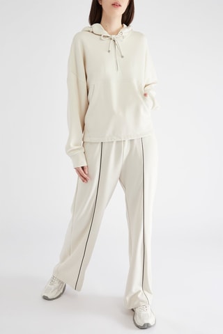 Pantalon flare taille haute - Ecru