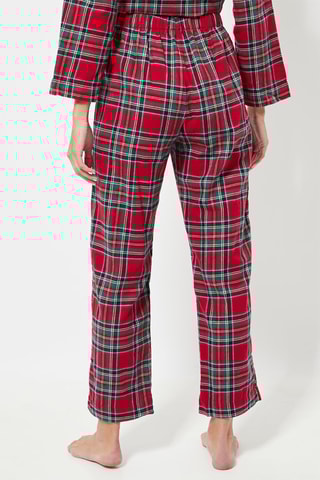Pantalon de pyjama taille haute - Rouge