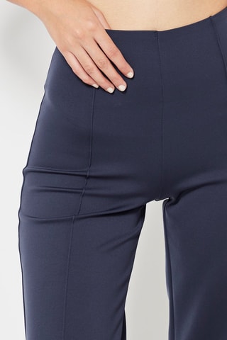 Pantalon taille haute - Bleu marine