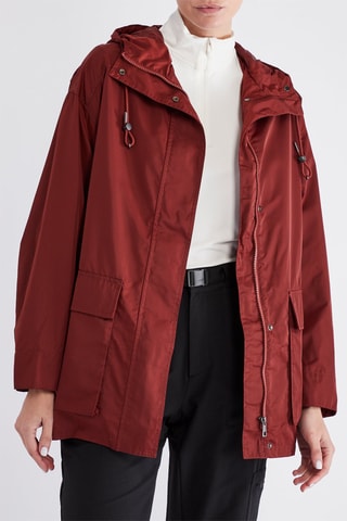 Parka à capuche - Rouge