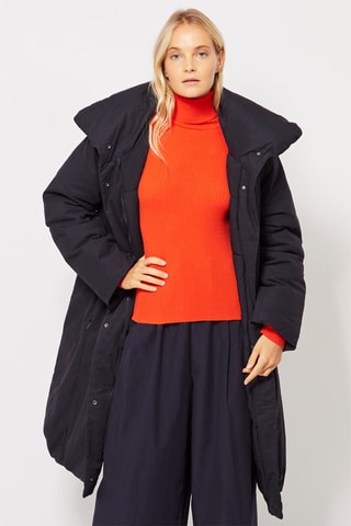 Manteau long Bleu