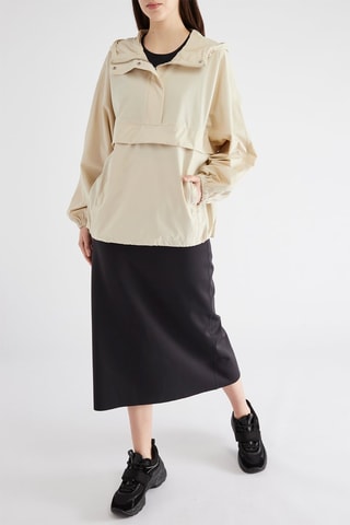 Coupe-vent à capuche - Beige