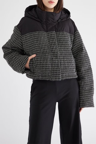 Veste à capuche - Noir et blanc