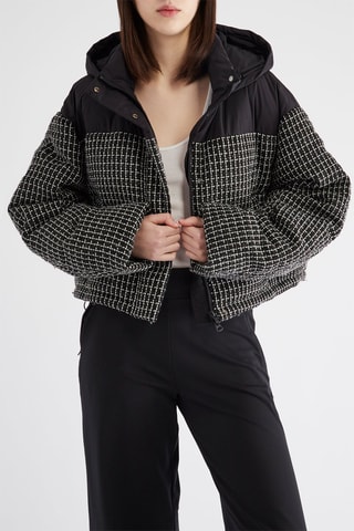 Veste à capuche - Noir et blanc