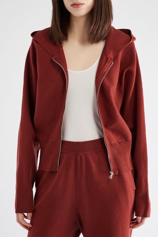 Veste à capuche - Bordeaux