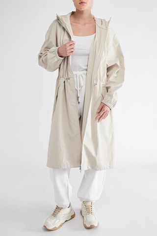 Imperméable à capuche - Beige