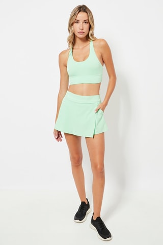 Brassière et jupe short - Vert clair