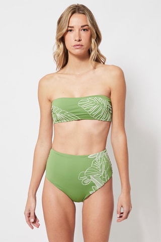 Bas de maillot taille haute Vert