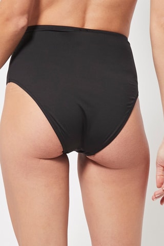 Bas de maillot taille haute Noir