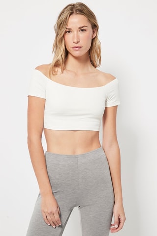 Crop top Blanc