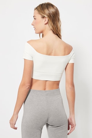 Crop top Blanc