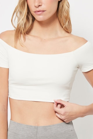 Crop top Blanc