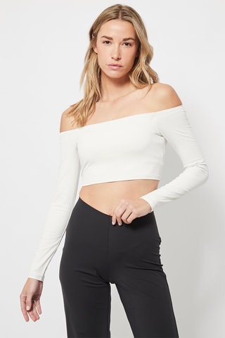 Crop top Blanc