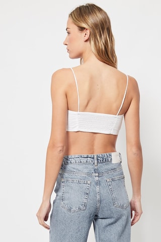Crop top Blanc