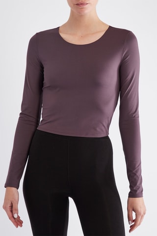 Crop top - Marron foncé