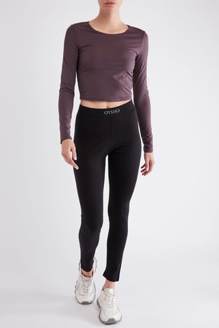 Crop top - Marron foncé