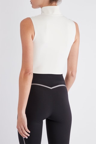 Crop top sans manches - Blanc