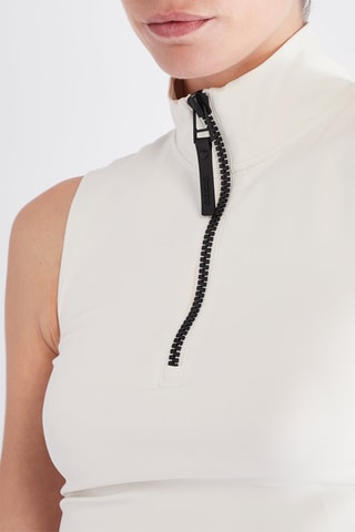 Crop top sans manches - Blanc