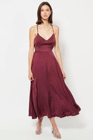 Robe midi - Bordeaux