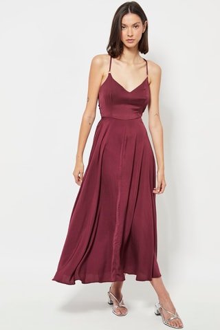 Robe midi - Bordeaux