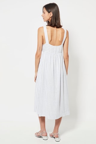 Robe de pyjama en lin - Blanc