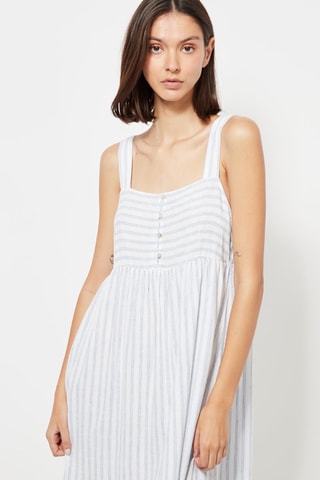 Robe de pyjama en lin - Blanc