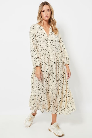 Robe midi - Beige