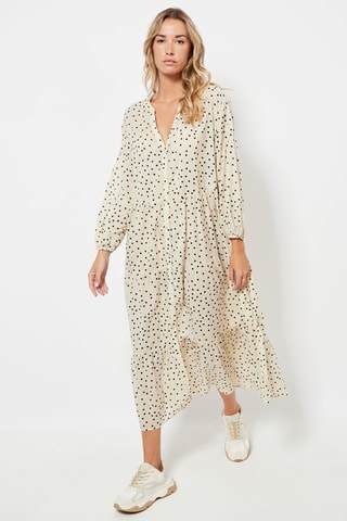 Robe midi - Beige