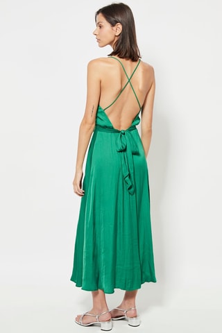 Robe midi - Vert émeraude