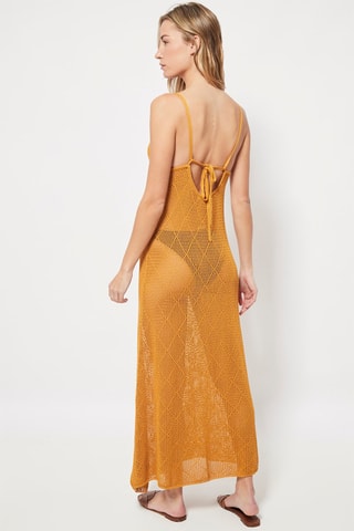 Robe longue Moutarde