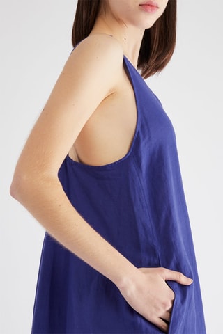 Robe longue en lin - Indigo
