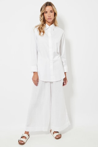 Chemisier relaxed - Blanc