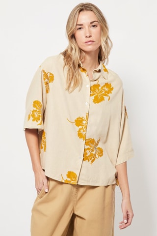 Chemisier en lin Beige
