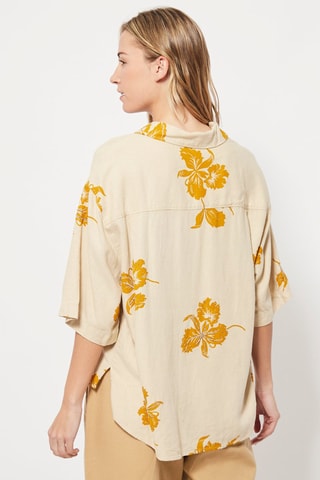 Chemisier en lin Beige